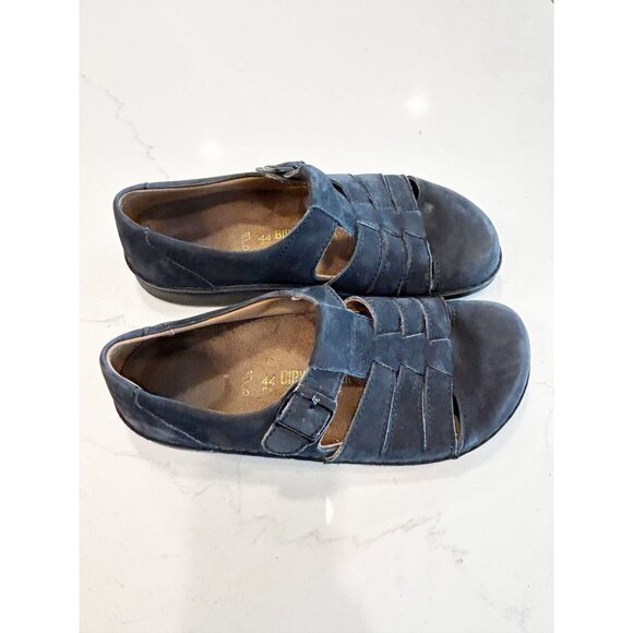 Birkenstock Madeira Closed Toe Suede Leather Sandal in Navy - Sz 44 (11) - Picture 5 of 8